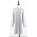 Women's Collarless Casual Long Jacket